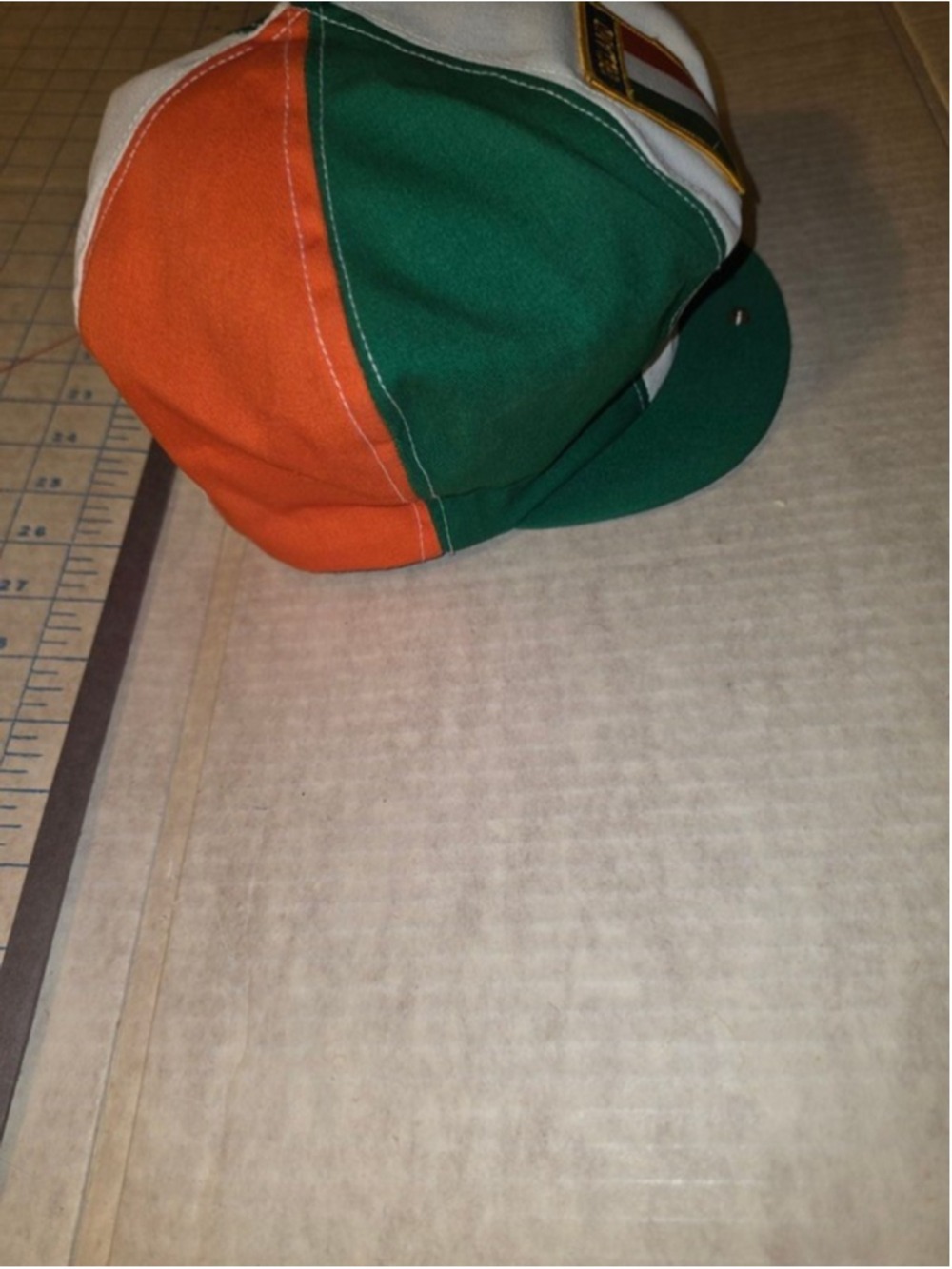 Ireland Patch & Colors Newsboy Snapback Vintage Made In USA w/union label!! EUC - Picture 3 of 10